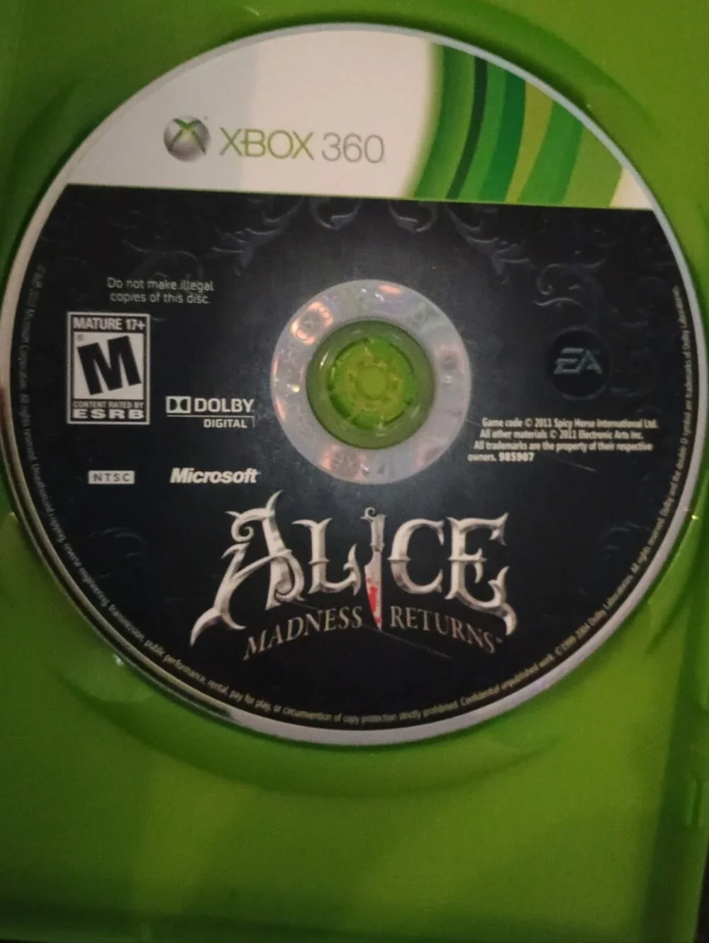 Alice: Madness Returns Xbox 360